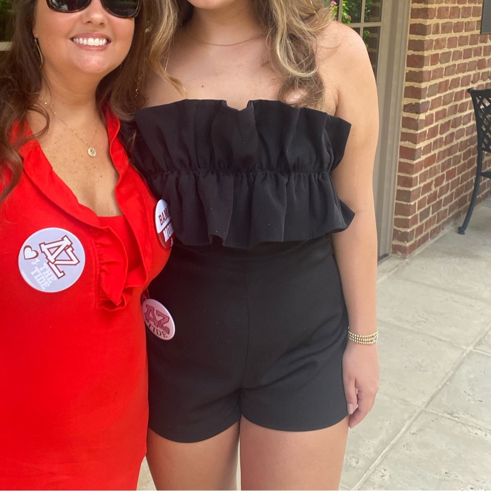 DO+BE Black Strapless romper